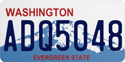 WA license plate ADQ5048