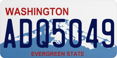 WA license plate ADQ5049