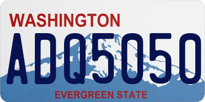 WA license plate ADQ5050