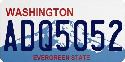 WA license plate ADQ5052