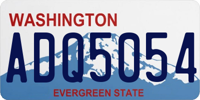 WA license plate ADQ5054