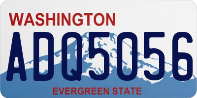 WA license plate ADQ5056