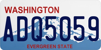 WA license plate ADQ5059