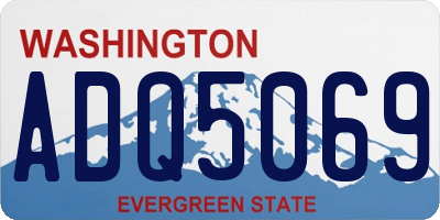 WA license plate ADQ5069