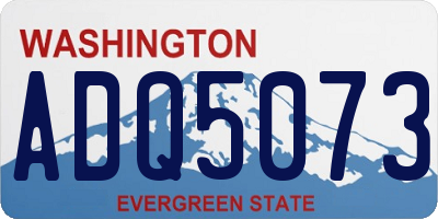 WA license plate ADQ5073