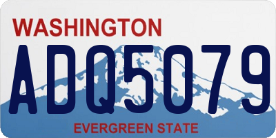 WA license plate ADQ5079