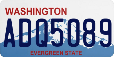 WA license plate ADQ5089