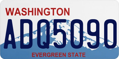 WA license plate ADQ5090