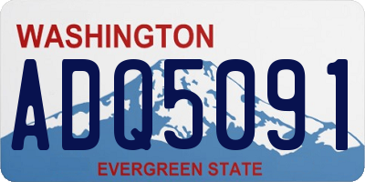 WA license plate ADQ5091