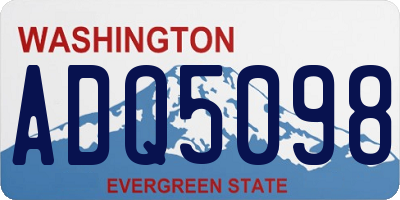 WA license plate ADQ5098
