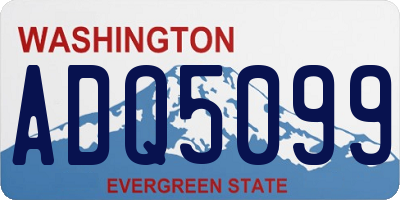 WA license plate ADQ5099