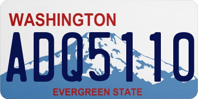 WA license plate ADQ5110