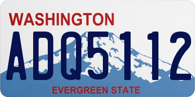 WA license plate ADQ5112
