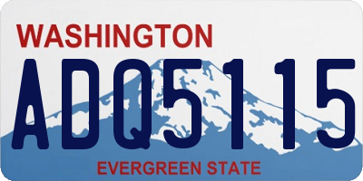 WA license plate ADQ5115