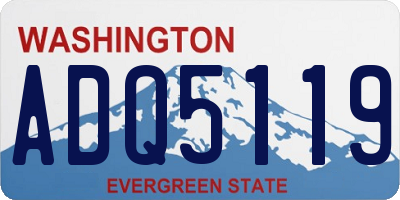 WA license plate ADQ5119