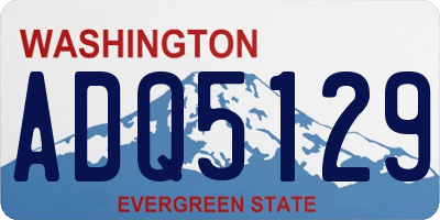 WA license plate ADQ5129