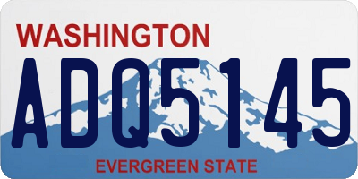 WA license plate ADQ5145