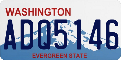 WA license plate ADQ5146