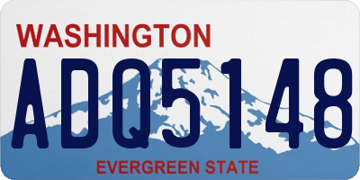 WA license plate ADQ5148