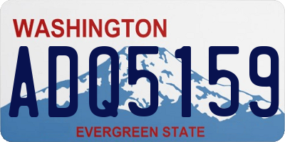 WA license plate ADQ5159
