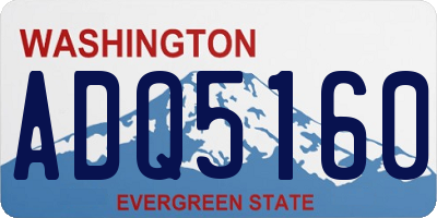 WA license plate ADQ5160