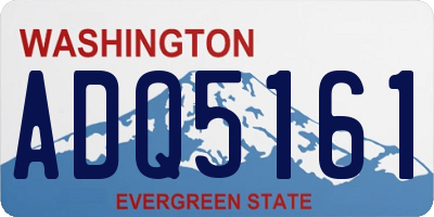 WA license plate ADQ5161