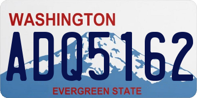 WA license plate ADQ5162