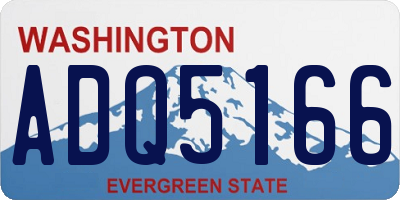 WA license plate ADQ5166
