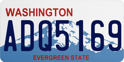 WA license plate ADQ5169