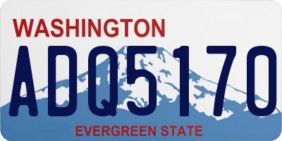 WA license plate ADQ5170