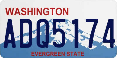 WA license plate ADQ5174