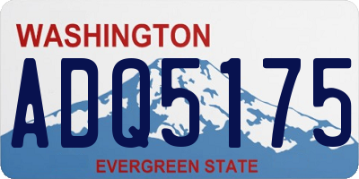 WA license plate ADQ5175