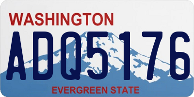 WA license plate ADQ5176