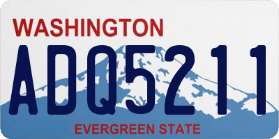 WA license plate ADQ5211