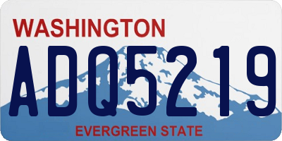 WA license plate ADQ5219