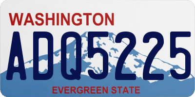 WA license plate ADQ5225