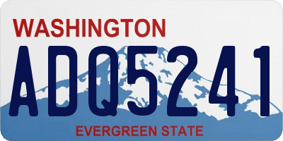 WA license plate ADQ5241