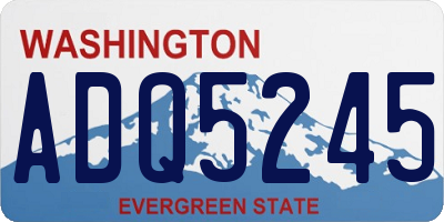 WA license plate ADQ5245