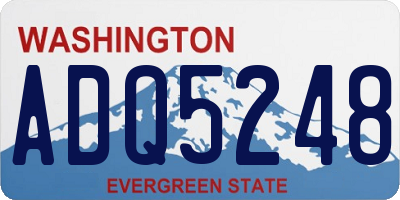WA license plate ADQ5248