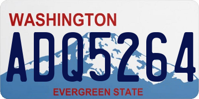 WA license plate ADQ5264