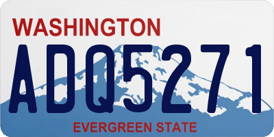WA license plate ADQ5271