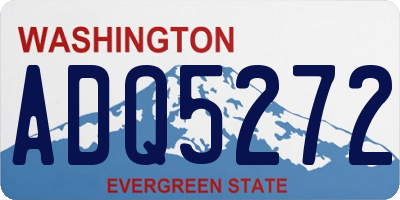 WA license plate ADQ5272