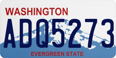 WA license plate ADQ5273