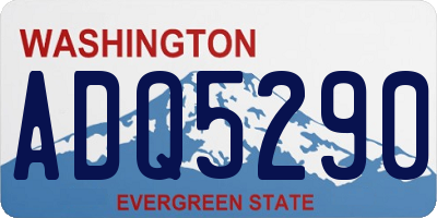WA license plate ADQ5290