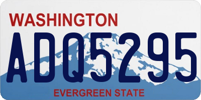 WA license plate ADQ5295