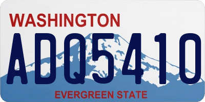 WA license plate ADQ5410