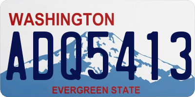 WA license plate ADQ5413