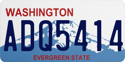 WA license plate ADQ5414