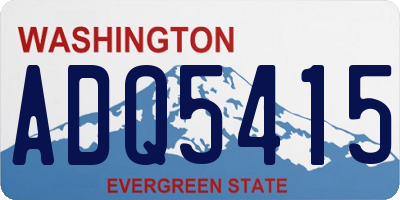 WA license plate ADQ5415