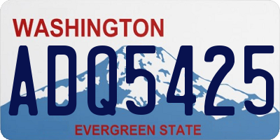 WA license plate ADQ5425